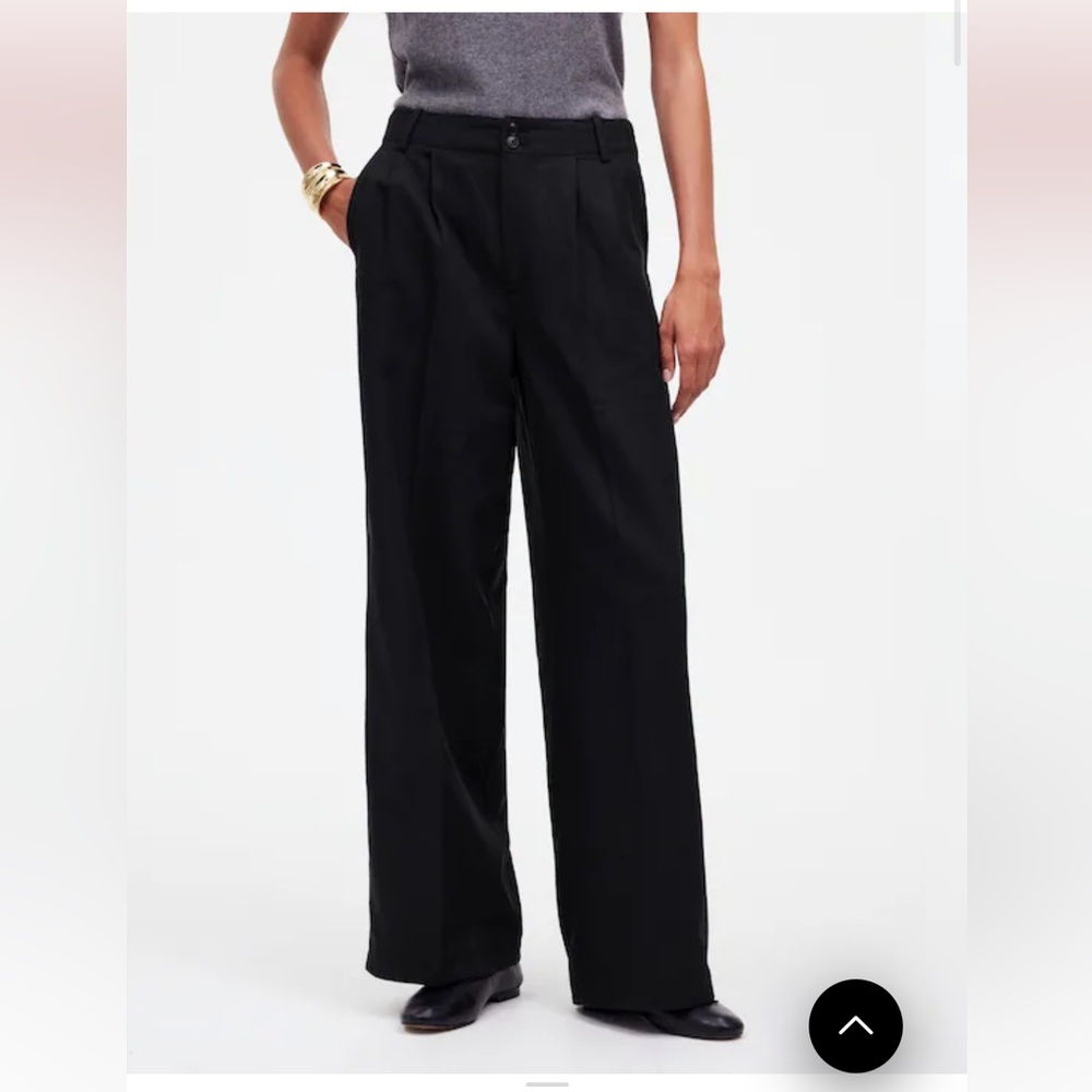Madewell Harlow Tailor Pant - Black